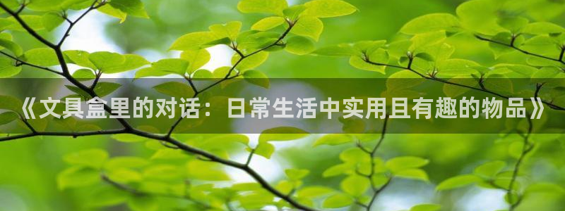 卧龙娱乐直播间：《文具盒里的对话：日常生
